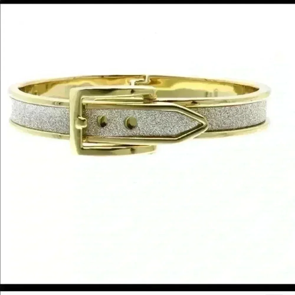 Shimmery Hinged Belt Bracelet